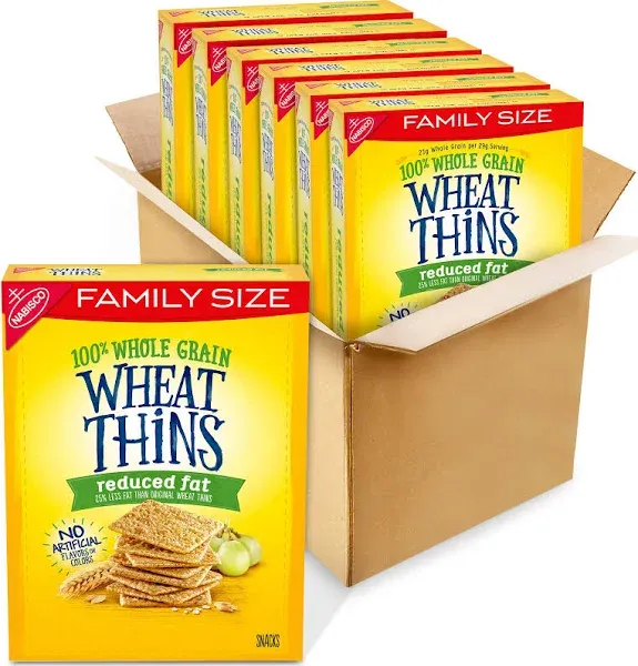 Wheat Thins Reduced Fat Whole Grain Wheat Crackers