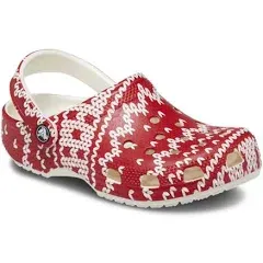 Crocs Adult Classic Holiday Sweater Clogs