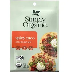 Simply Organic Spicy Taco Seasoning Mix - 1.13 oz