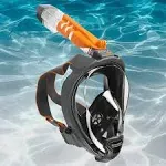 Ocean Reef Aria QR+ Full Face Snorkeling Mask Black / Medium / Large