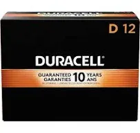 D Duracell Coppertop Alkaline Batteries