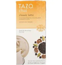 Tazo Chai Tea Latte Concentrate, 32 fl oz (Pack of 3)