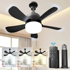 Eonini Dimmable LED Socket Ceiling Fan Light