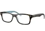 Ray Ban RY1531 3701 Eyeglasses Youth Havana On Havana Blue Full Rim 48-16-130 | JoyLot.com