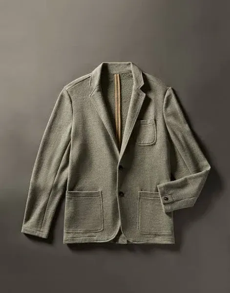 Faherty Inlet Blazer in Olive Brush Melange