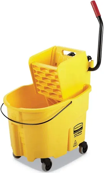 35qt. Yellow Side Press Mop Bucket and Wringer