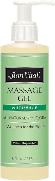 Bon Vital' Naturale Massage Gel Made with Natural Ingredients for Earth-Friendly & Relaxing Massage Hypoallergenic Massage Gel for Sensitive Skin