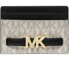 Michael Kors Outlet Reed Large Logo Card Case in Brown - One Size