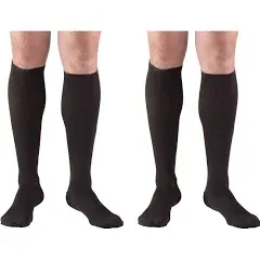 Truform Leg Health, Pair Of Medium Black Knee High Men&#039;s Dress Socks 1942B-M