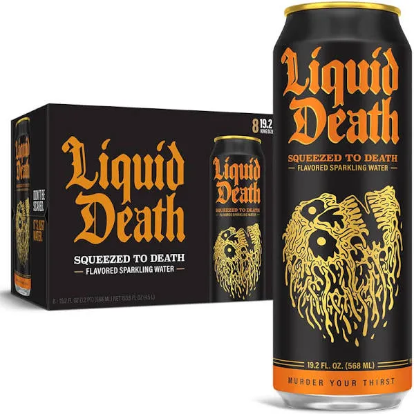 Liquid Death Squeezed to Death Flavored Sparkling Water