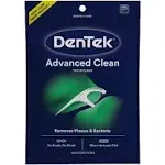 DenTek Triple Clean Advanced Clean Floss Picks, No Break &amp; No Shred Floss, 150..