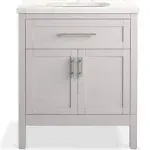 Hadron 30" Bathroom Vanity Cabinet with Sink and Quartz Top