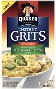 Quaker Instant Grits Hot & Spicy Jalapeno Cheddar