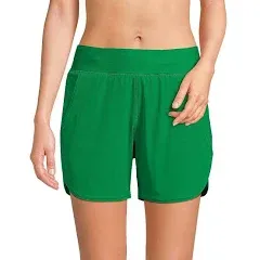 Lands' End Women's 5" Quick Dry Swim Shorts with Panty