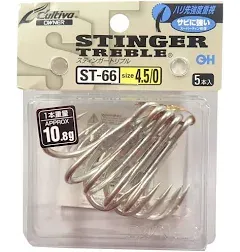 Owner ST-66 TN 4X Treble Hook Heavy Duty Size 3.5/0 (9918)