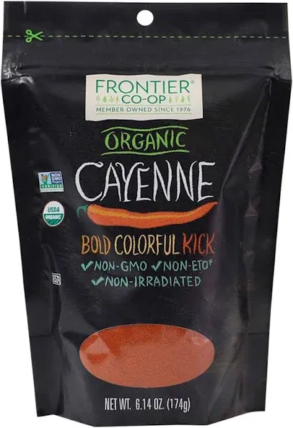 Frontier Natural Products Organic Cayenne Ground 6.14 oz Bag