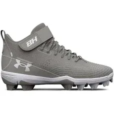 Under Armour Harper 7 Mid RM Jr. Kids Baseball Cleats - Sz 11k - 3025598-600