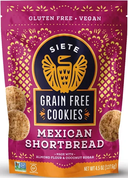 Siete Cookies, Grain Free, Mexican Shortbread - 4.5 oz