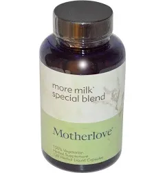 Motherlove More Milk Special Blend (60 Capsule Value Size) Herbal Lactation ...