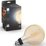 Philips Hue White Ambiance Filament G40 Globe - E26 Smart Bulb 4478