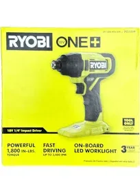 Ryobi PCL235B 18V Cordless 1/4 in. Impact Driver