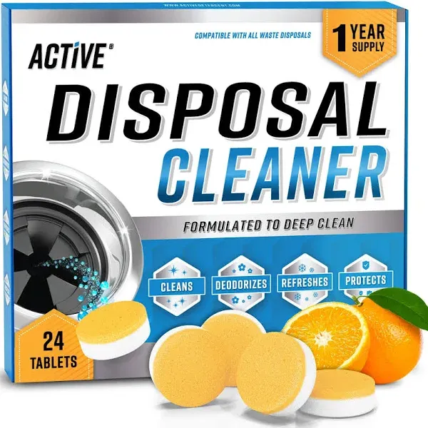 Active Garbage Disposal Cleaner Deodorizer Tablets 24 Pack