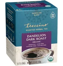 Teeccino Dandelion Dark Roast Herbal Coffee