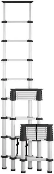 Cosco SmartClose Telescoping Aluminum Ladder