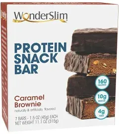 Wonderslim Protein Snack Bar Caramel Brownie (7ct)