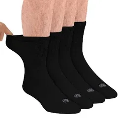 Doctor's Choice Unisex Diabetic Crew Socks (4-Pack)