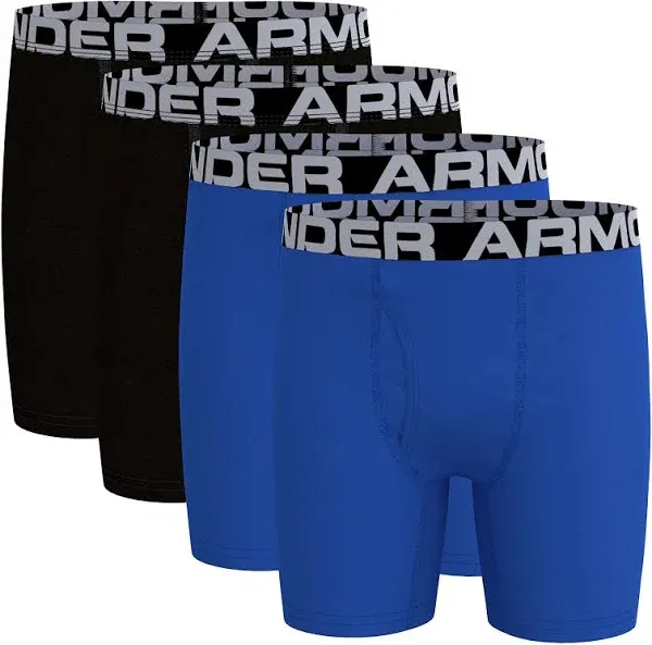 Under Armour Boys' 4-Pack Cotton Boxer Briefs