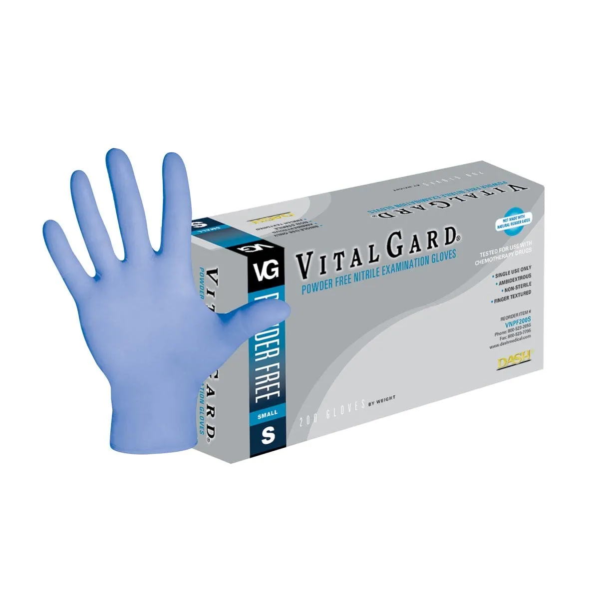 Dash VitalGard Nitrile Exam Gloves