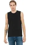 Bella + Canvas 3483 - unisex Jersey Muscle Tank Black XS