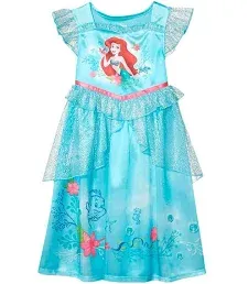 The Little Mermaid Ariel Watercolor Girl&#039;s Gown Multi-Color