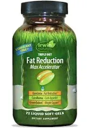 New! Triple-Diet Fat Reduction Max Accelerator, 72 Liquid Soft-Gels Exp 4/25