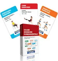 Chair Exercise Fundamentals Flashcards Pain Free Fitness 3 x 5 30+ Exercises