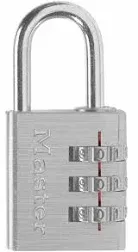 Master Lock Padlock 630D Set Your Own Combination Luggage Lock, 1-3/16 in. Wide