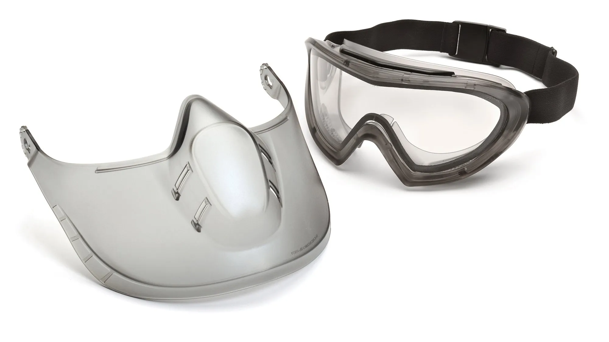 Pyramex Capstone Shield Safety Goggles Face Shield With Anti-fog Lens For Full-Face Protection