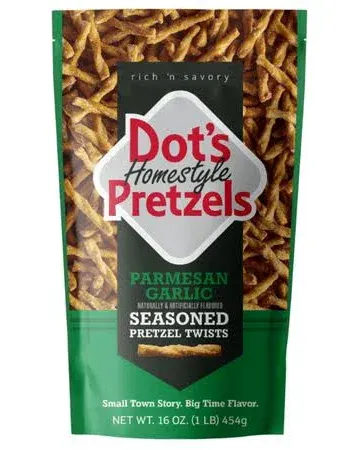 Dot's Homestyle Pretzels Parmesan Garlic Seasoned Pretzel Twists