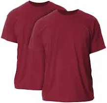 Gildan Adult Ultra Cotton T-Shirt, Style G2000, Multipack, Red (2-Pack), 3X-L...