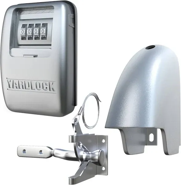 Keyless Gate Lock, Secure Fence Lock &amp; Latch 2-Way Access, XLS Silver Heavy Duty