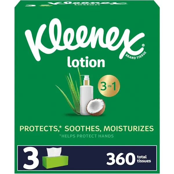 Kleenex Lotion Facial Tissues with Coconut Oil