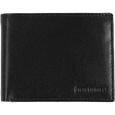 NEW Steve Madden Men&#039;s Leather Wallet RFID Protection Bi-Fold BLACK N80003/08 RF