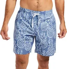 NWT Chubbies Shorts Mens XXL  Pineapple Print Swim Trunks Tropical Beach Vacay