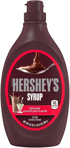 HERSHEY&#039;S Chocolate Syrup Bottle, 24 oz