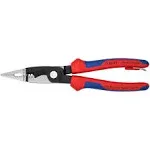 Knipex Tools 13 82 8 T BKA 8" 6 in 1 Electrical Installation Pliers