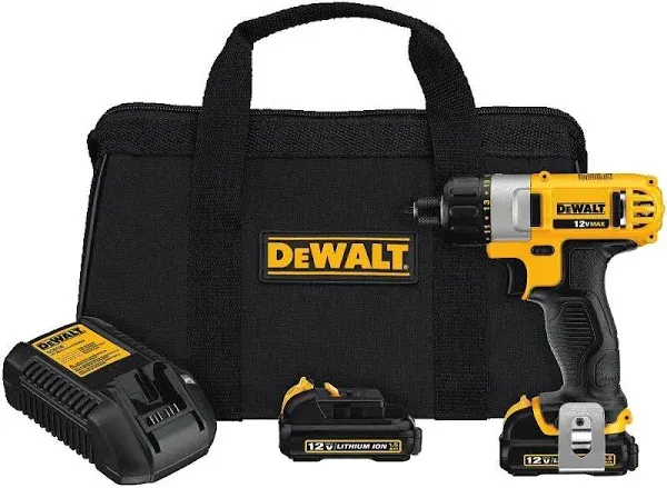 Refurbished DeWalt DCF610S2 12-Volt Max 1/4-Inch Screwdriver Kit