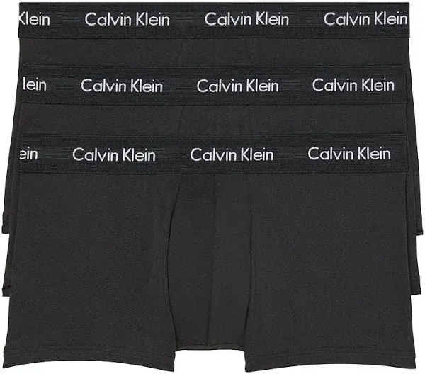 Calvin Klein Men&#039;s Trunks Low Rise Underwear 3-Pairs White