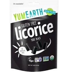 Organic Gluten Free Black Licorice 5 oz bag / 1 bag