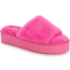 Muk Luks Women&#039;s Platform Slide Slippers 1100291 S